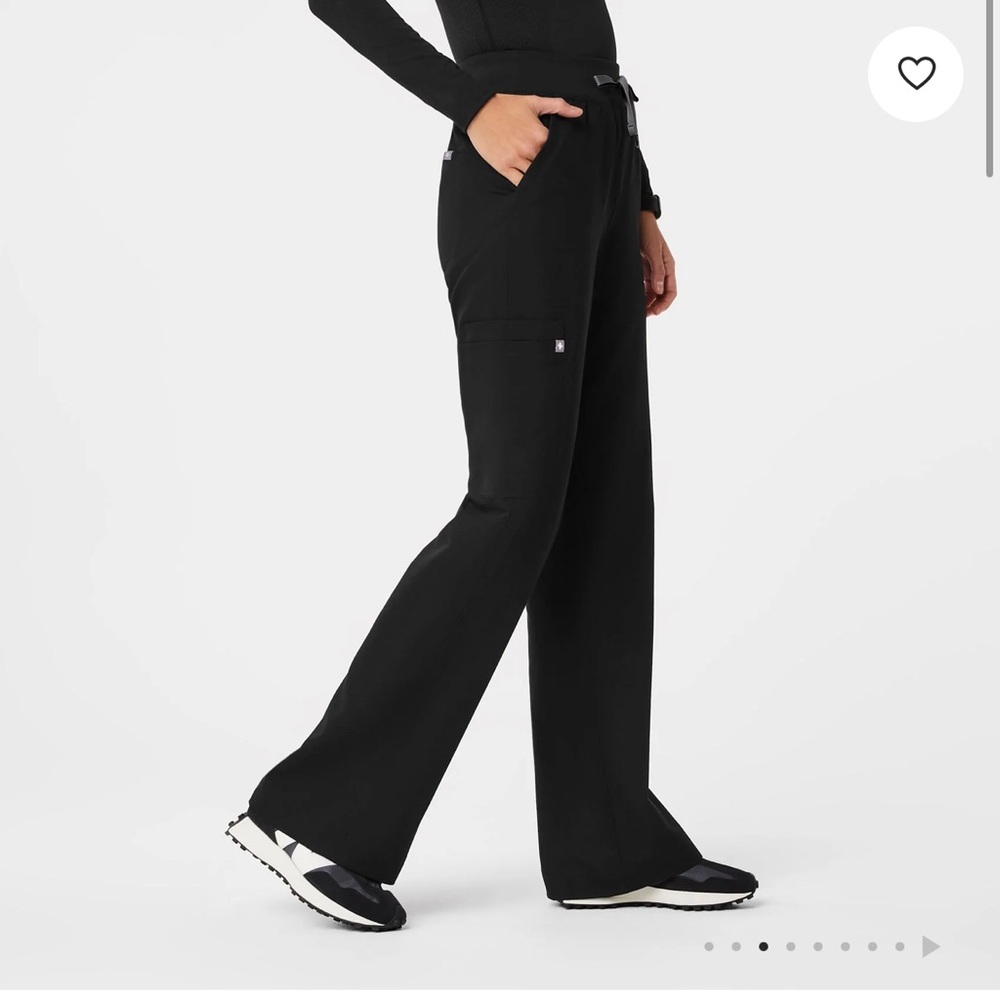 Figs Jet Black Medical Scrub Pants